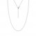 16" Adjustable Round Wheat Chain 14K White Gold Appx. .85mm