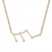 Leo Zodiac Necklace 1/10 ct tw Diamonds 10K Yellow Gold