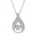 Diamond Necklace 1/20 ct tw Round-cut Sterling Silver