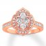 Diamond Engagement Ring 3/4 Carat tw 14K Rose Gold