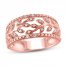 Diamond Anniversary Ring 1/10 ct tw in 10K Rose Gold