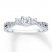 Diamond Engagement Ring 1/2 ct tw Princess-cut 14K White Gold