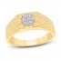 Men's Diamond Ring 1/4 ct tw Round-cut 10K Yellow Gold