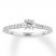 Diamond Engagement Ring 1/2 carat tw Round-cut 14K White Gold