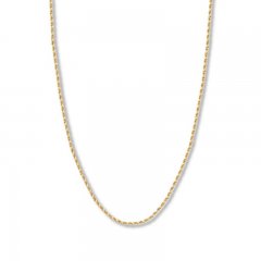 24" Textured Rope Chain 14K Yellow Gold Appx. 2.15mm