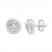 Diamond Earrings 1/2 ct tw Round-cut Sterling Silver