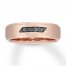 Neil Lane Men's Black Diamond Band 1/10 ct tw 14K Rose Gold