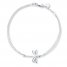 Dragonfly Bracelet Sterling Silver 7.5" Length