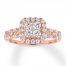 Diamond Engagement Ring 1 ct tw Round-cut 14K Rose Gold