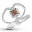 Le Vian Chocolate Diamond Ring 1/2 ct tw 14K Vanilla Gold