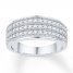 Anniversary Band 1/2 ct tw Diamonds 10K White Gold