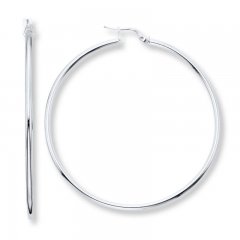 Hoop Earrings Sterling Silver