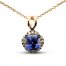 Le Vian Chocolatier Tanzanite Necklace 1/10 ct tw Diamonds 14K Strawberry Gold 20"