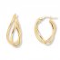 Twisted Hoop Earrings 14K Yellow Gold