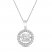 Unstoppable Love Necklace 1 ct tw 10K White Gold 19"