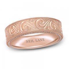 Neil Lane Men's Diamond Anniversary Band 1/4 ct tw Round-Cut 14K Rose Gold