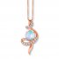 Le Vian Opal and Diamond Necklace in 14K Strawberry Gold