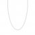 Adjustable 22" Square Wheat Chain 14K White Gold Appx. 1mm