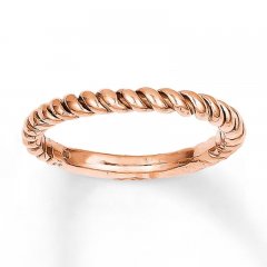 Twist Texture Ring 14K Rose Gold