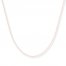 Box Chain Necklace 14K Rose Gold 20" Length