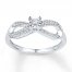 Diamond Promise Ring 1/5 ct tw Round-cut Sterling Silver