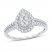 Multi-Stone Diamond Engagement Ring 1/2 ct tw Round-cut 10K White Gold