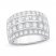 Diamond Anniversary Ring 3 ct tw Round-Cut 14K White Gold