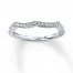 Previously Owned Diamond Wedding Band 1/8 ct tw 14K White Gold