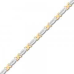 Diamond Bracelet 1/4 ct tw 10K Two-Tone Gold 7"