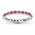 Stackable Ring Lab-Created Ruby Sterling Silver