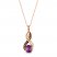 Le Vian Amethyst Necklace 1/4 ct tw Diamonds 14K Strawberry Gold