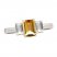 Citrine & White Lab-Created Sapphire Three-Stone Ring Sterling Silver