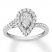 Diamond Engagement Ring 3/4 ct tw 14K White Gold