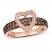 Le Vian Diamond Heart Ring 3/4 ct tw Round-cut 14K Strawberry Gold