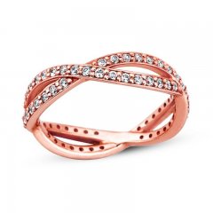 Diamond Ring 3/4 ct tw Round-cut 14K Rose Gold