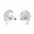 Disney Treasures Nightmare Before Christmas Mother of Pearl/Citrine Earrings Sterling Silver/10K Rose Gold