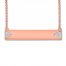 Diamond Bar Adjustable Necklace 1/20 ct tw 10K Rose Gold