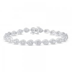 Diamond Fashion Bracelet 1 ct tw Sterling Silver 7.25"