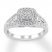 Diamond Engagement Ring 1/2 ct tw 10K White Gold