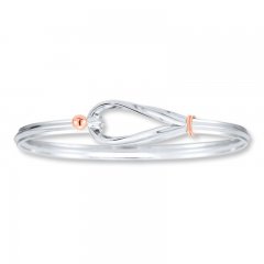 Bangle Bracelet Sterling Silver/14K Gold