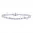 THE LEO Diamond Bracelet 5-3/8 ct tw Round-cut 14K White Gold