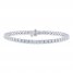 THE LEO Diamond Bracelet 5-3/8 ct tw Round-cut 14K White Gold