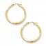 Hoop Earrings 14K Yellow Gold 30mm