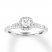 Diamond Engagement Ring 5/8 ct tw Round-cut 14K White Gold