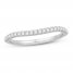 Diamond Wedding Band 1/5 ct tw Round-cut 14K White Gold