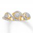 Three-Stone Diamond Ring 1/5 ct tw Round-cut 10K Yellow Gold