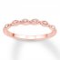 Diamond Wedding Band 1/20 ct tw Round-cut 10K Rose Gold