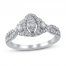 Diamond Engagement Ring 5/8 ct tw Round-cut 10K White Gold