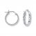 Hoop Earrings 14K White Gold 15mm