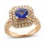 Le Vian Creme Brulee Tanzanite Ring 1-1/4 ct tw DIamonds 14K Strawberry Gold